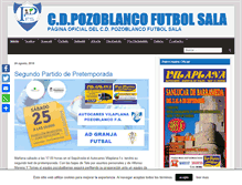 Tablet Screenshot of pozoblancofutbolsala.es